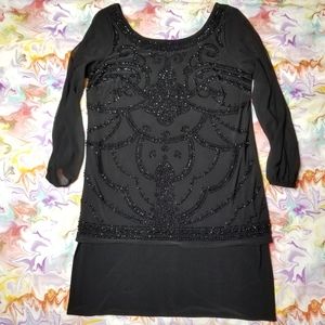 Black Elegant Dress by R&M Richards Size 14